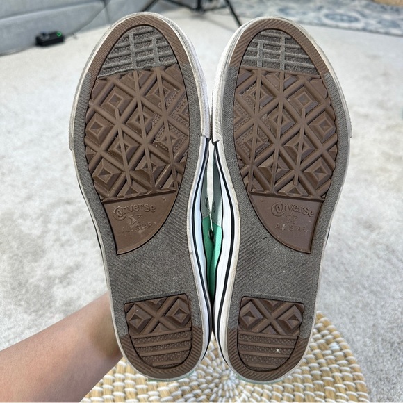 Converse Women’s Chuck Taylor Allstar Low Top Sneakers Shoes in Mint White 5 - Picture 10 of 12